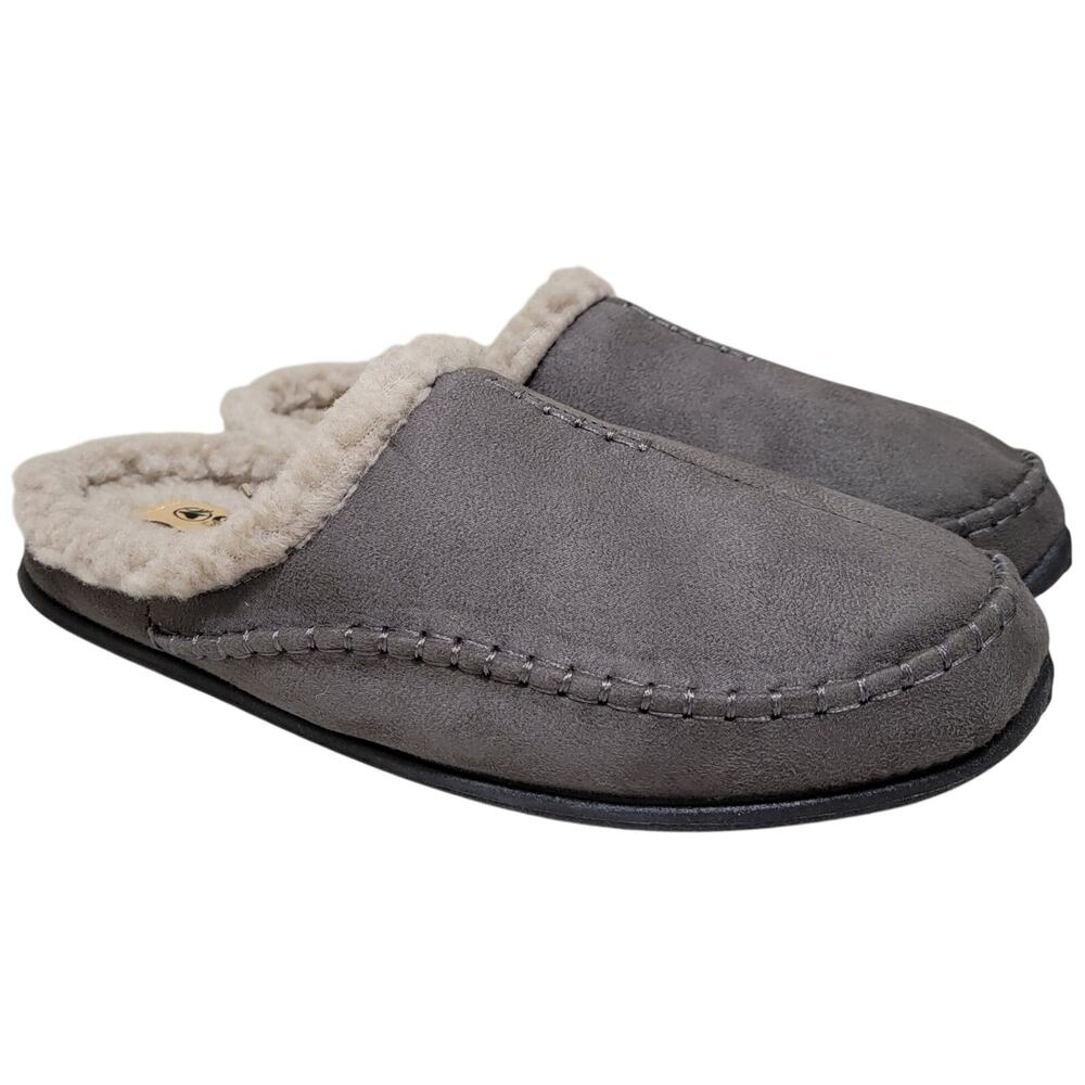 Deer Stags Men Slip On Clog Slippers Nordic Supro Size US 16M Charcoal Grey
